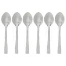 Set di 6 cucchiai "Nevis" Argento Argento