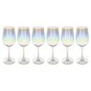 Set di 6 bicchieri da vino "Fantasy" 380 ml, Multicolore Multicolore