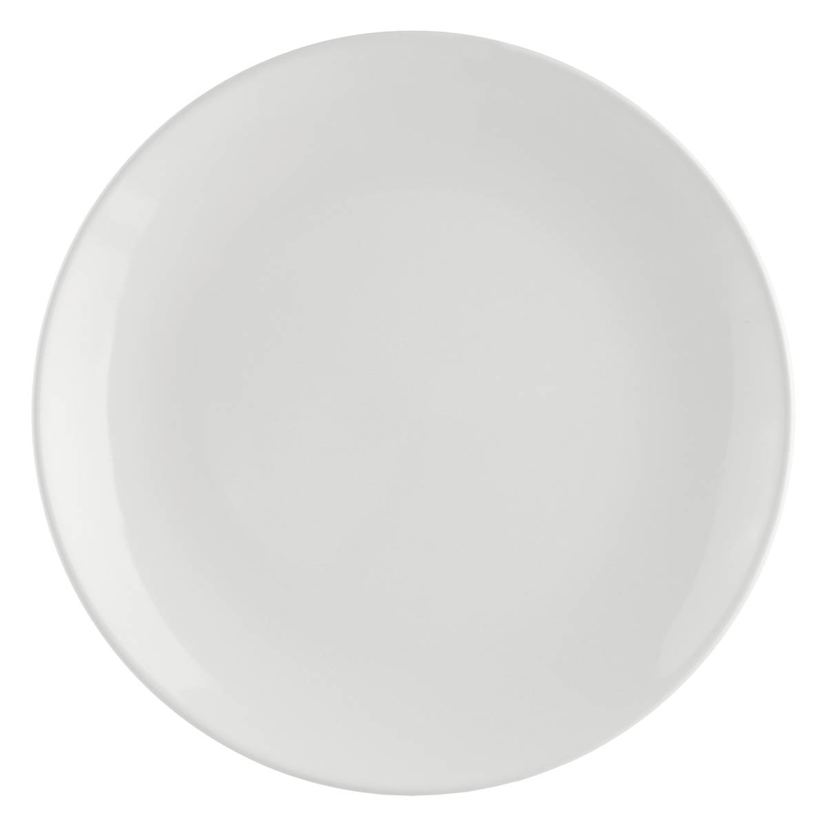 Set di 6 piatti piani "Colorama" D.26,4 cm, Bianco Bianco