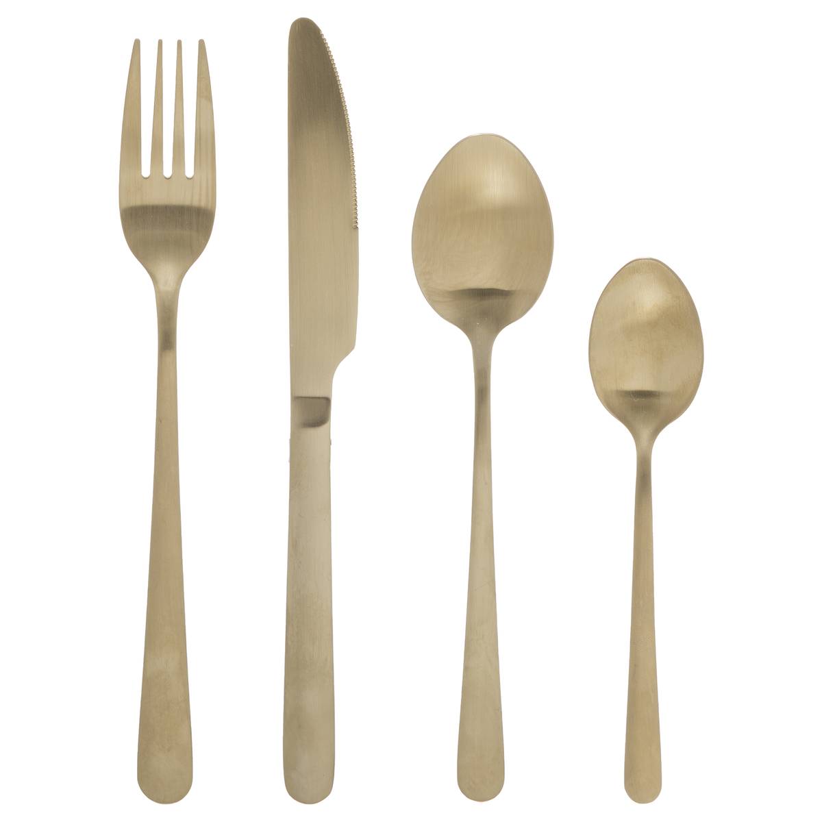 Set di posate da 24 pezzi "Green Harmony" Dorato Oro