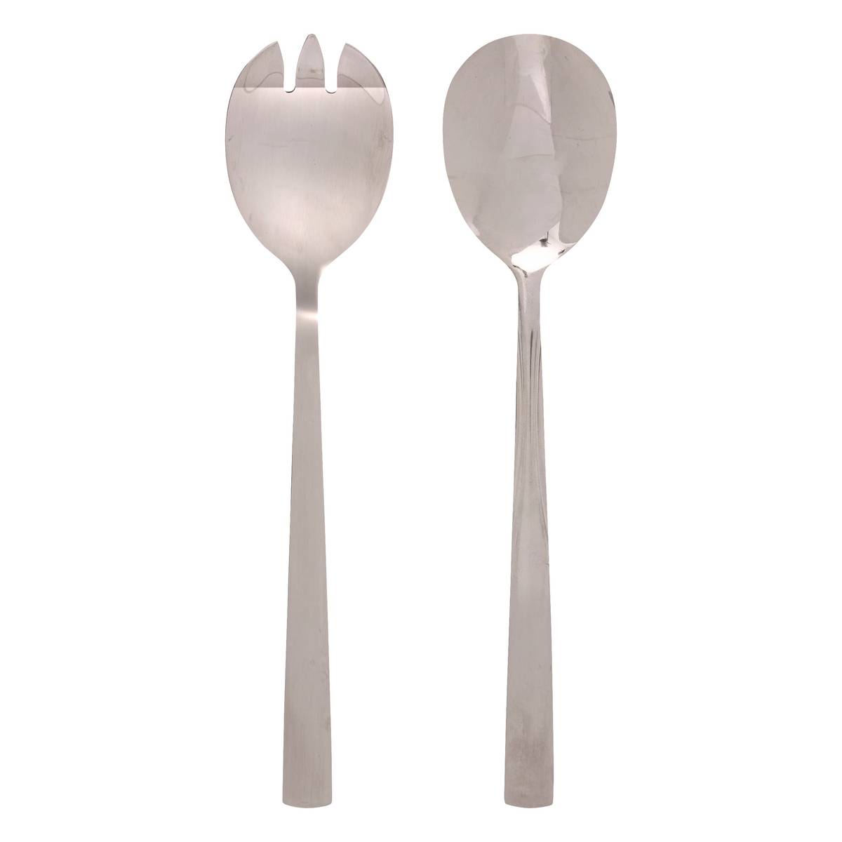 Set di 2 posate da insalata "Nevis" Argento Argento