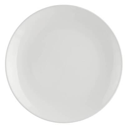 Set di 6 piatti piani "colorama" d.26,4 cm, bianco