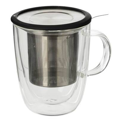 Tazza per tisane "clea" 300 ml, trasparente