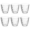 Set da 6 bicchieri bassi "Fabi'Eau" 250 ml, Trasparente Trasparente