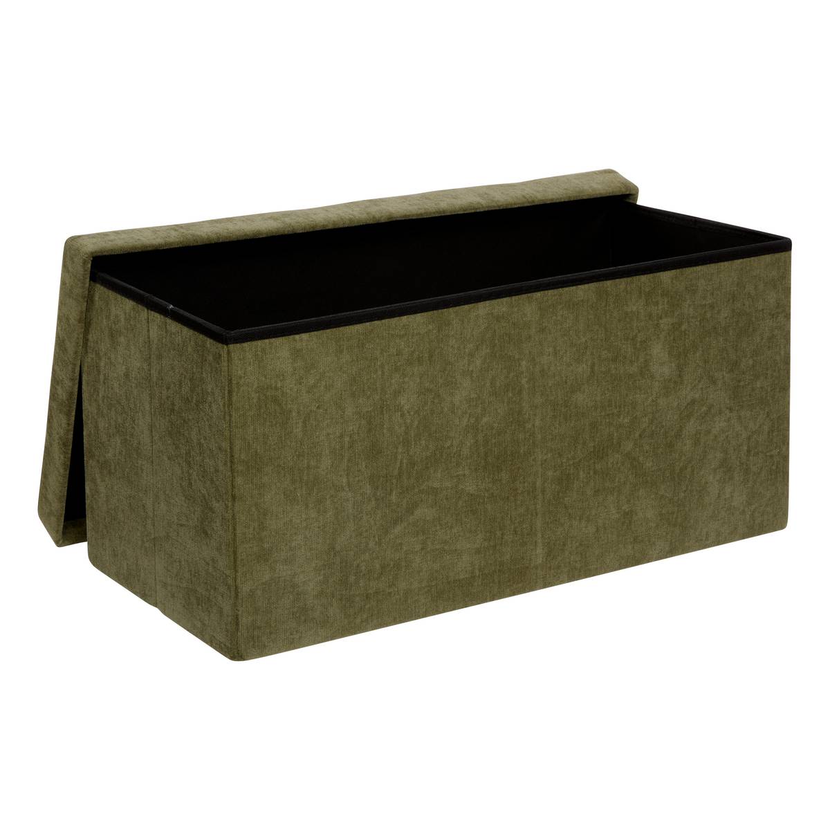 Pouf pieghevole "Lysandre" Verde Kaki, 76x38 cm Verde cachi