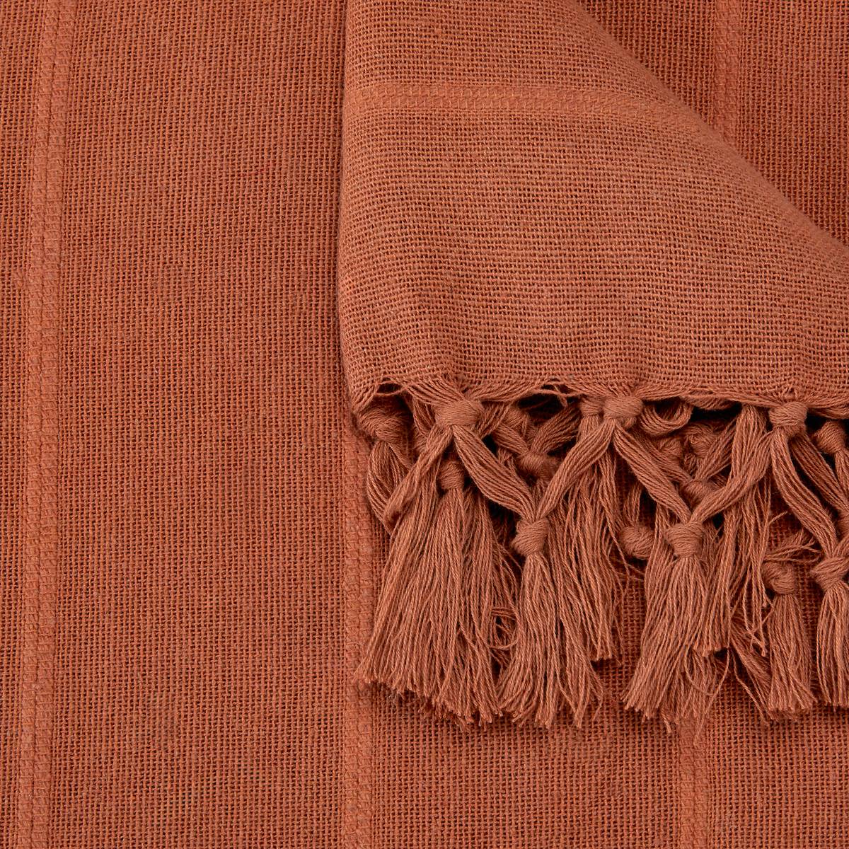 Coperta da letto "Anjali" Terracotta, 220x160 cm Terracotta