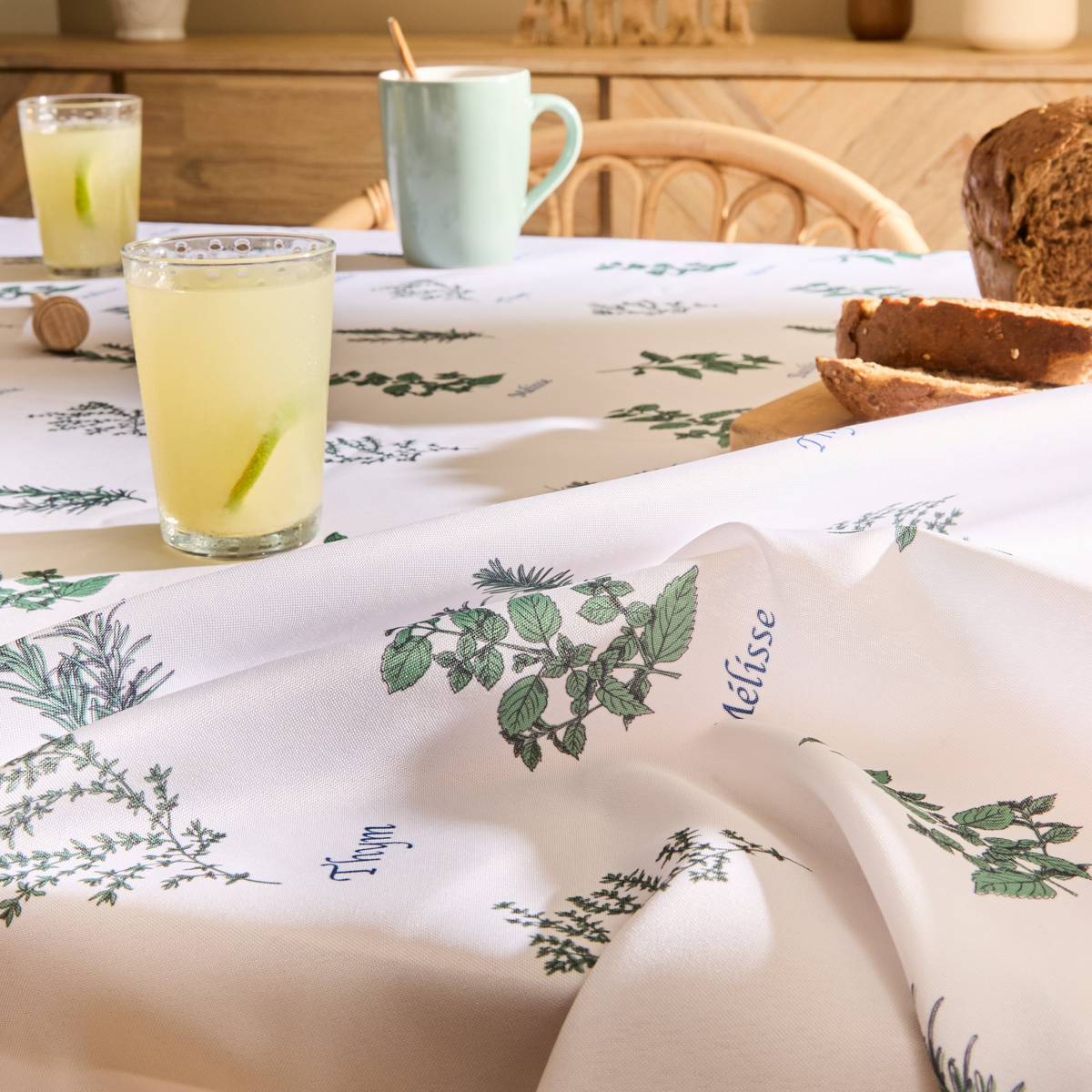Tovaglia "Garrigue" 240x140 cm, Verde Chiaro Verde chiaro
