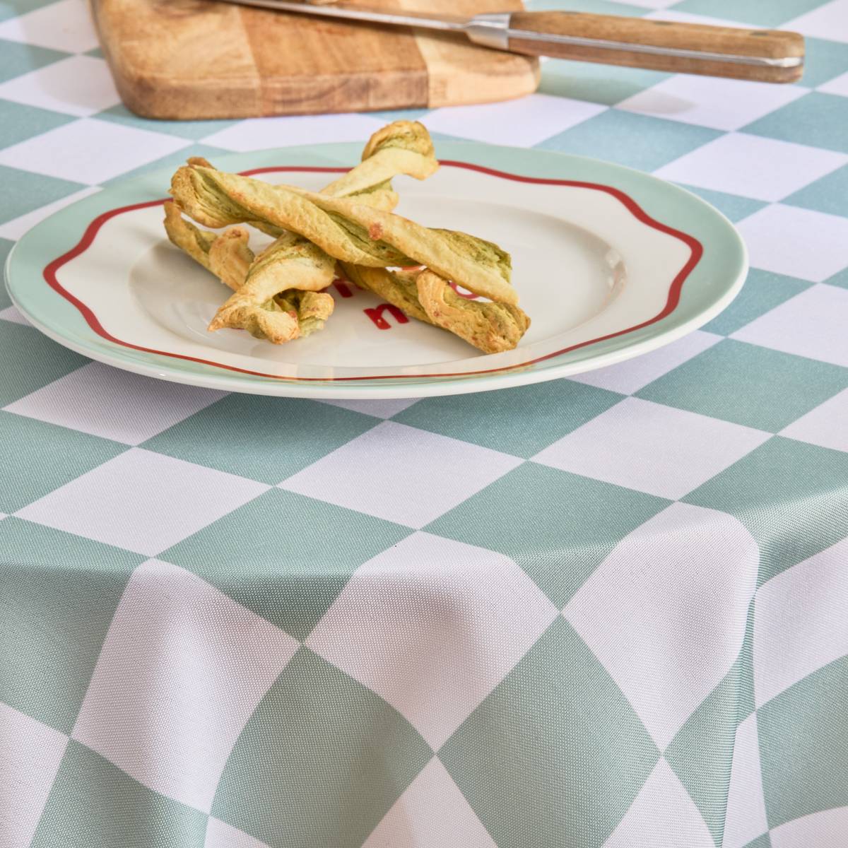 Tovaglia "Della Pasta" 300x150 cm, Verde Celadon Verde celeste