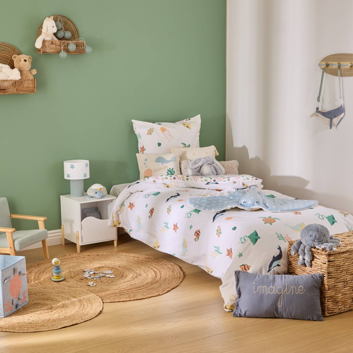 Set di biancheria da letto per bambini "Orta" Bianco, 200x140 cm Bianco