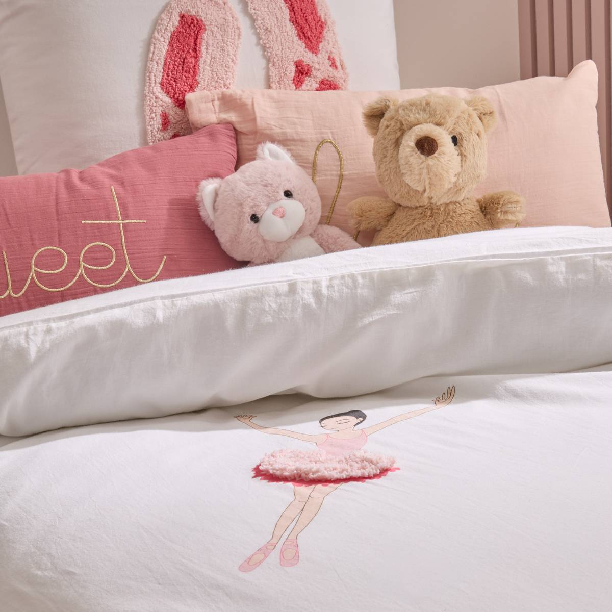 Set di biancheria da letto per bambini "Tufy" Rosa, 200x140 cm Rosa