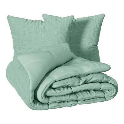 Set da letto "irhia" verde celadon, 240x220 cm