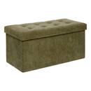 Pouf pieghevole "Lysandre" Verde Kaki, 76x38 cm Verde cachi