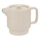 Teiera "Nature" 700 ml, gres (ceramica), Crema Crema