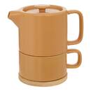 Teiera "Nature" 700 ml, gres (ceramica), ocra Ocra