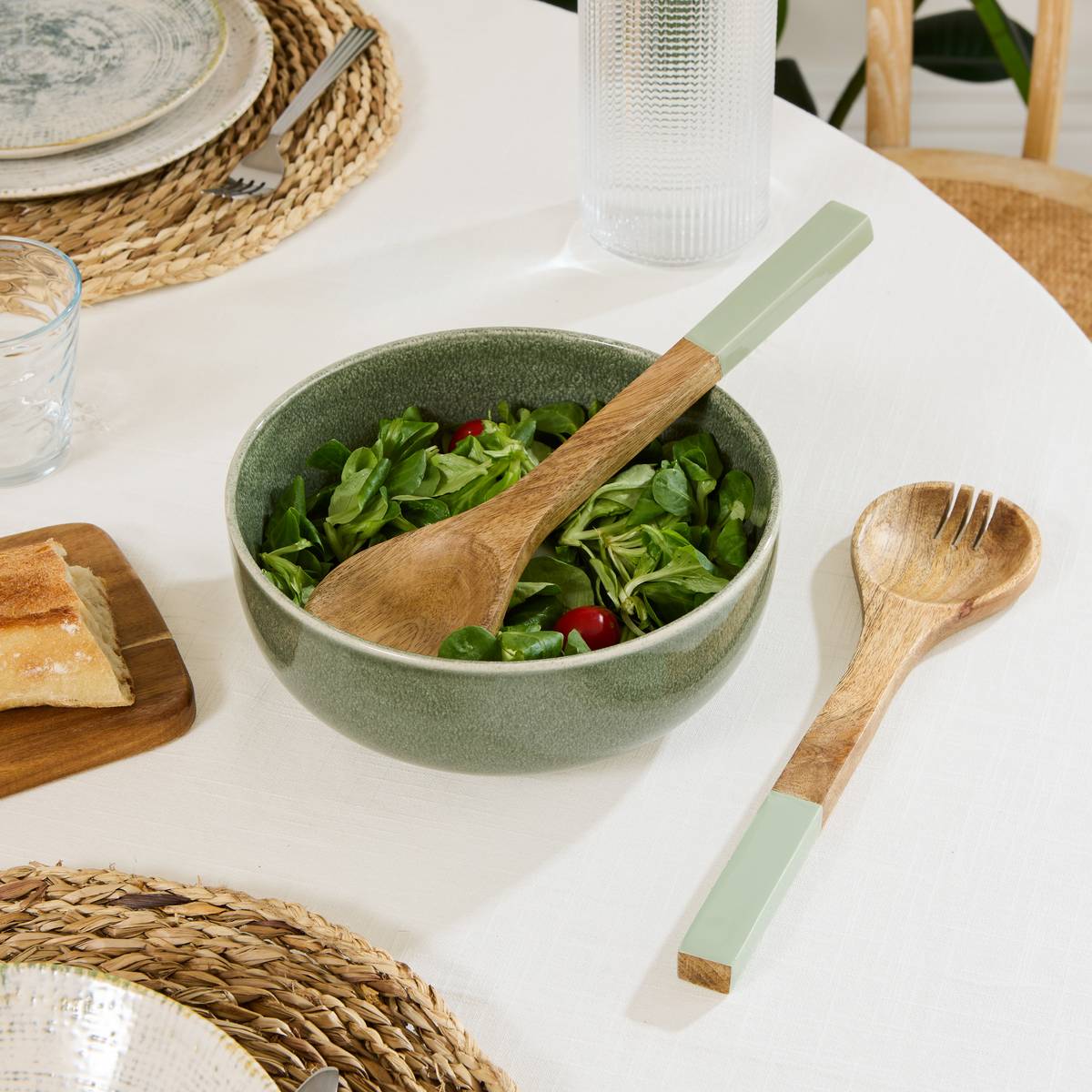 Posate da insalata "Inaya" Mango, Verde Verde