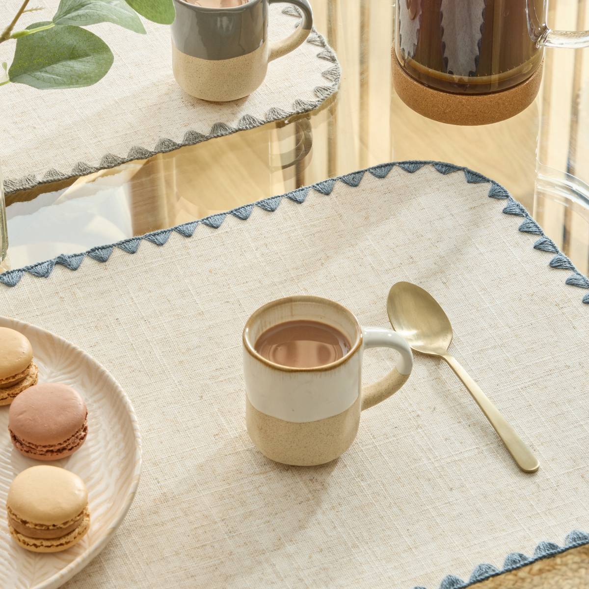 Tazza "Kate" 90 ml, terracotta, Bianco Bianco