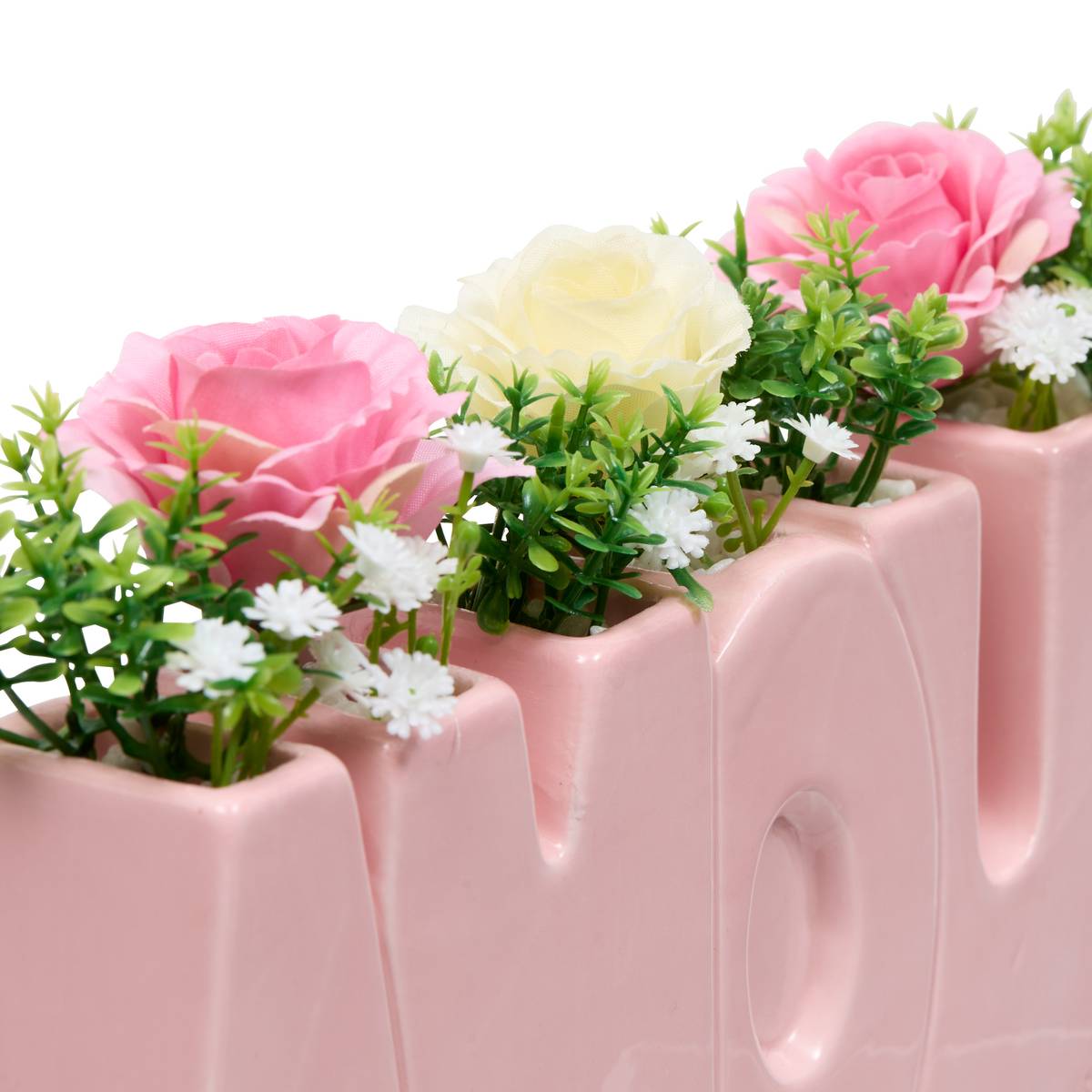 Composizione floreale "Fiore di rosa" 25,9x14 cm couleur_temp