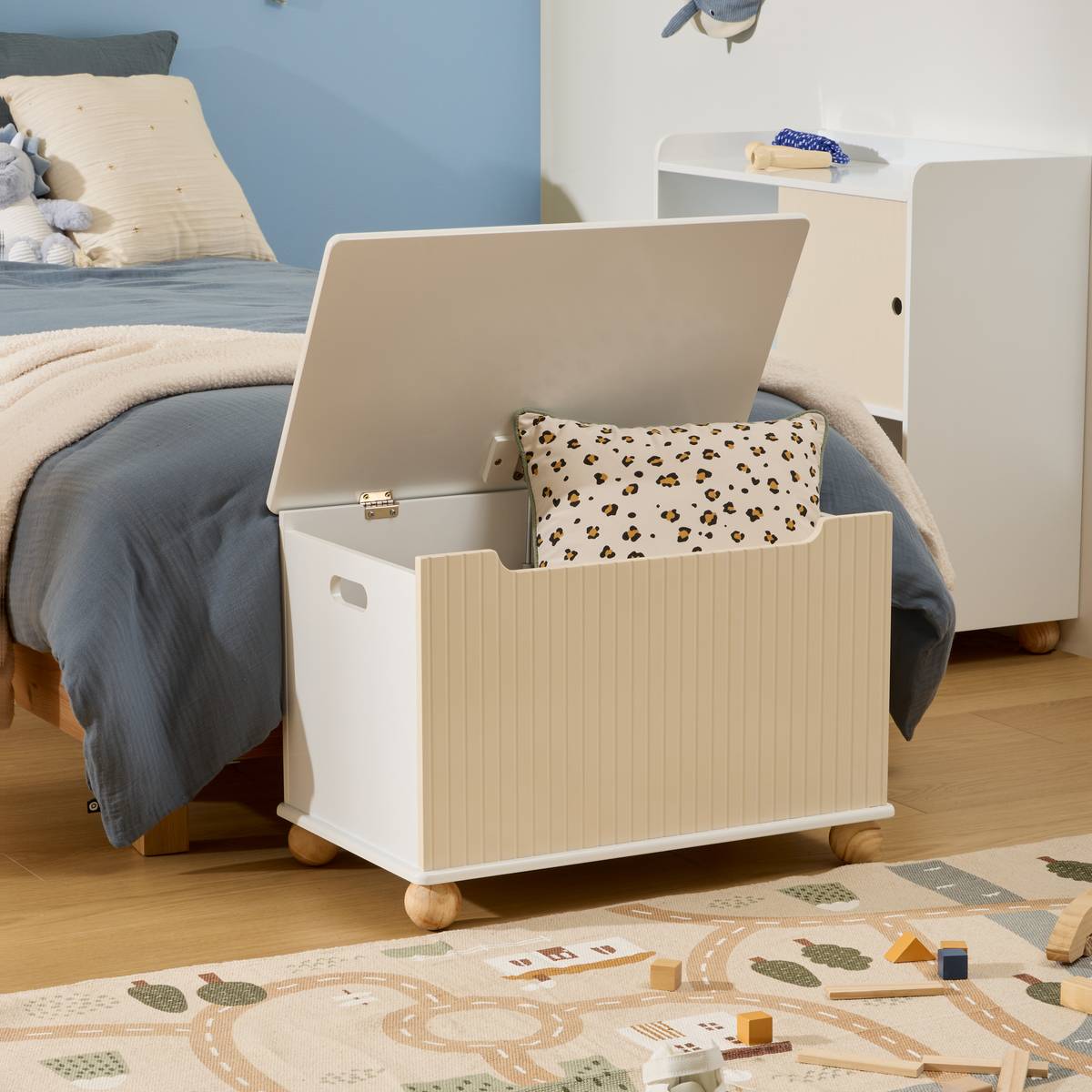 Baule per bambini "Bouli" Beige, 60x36 cm Beige