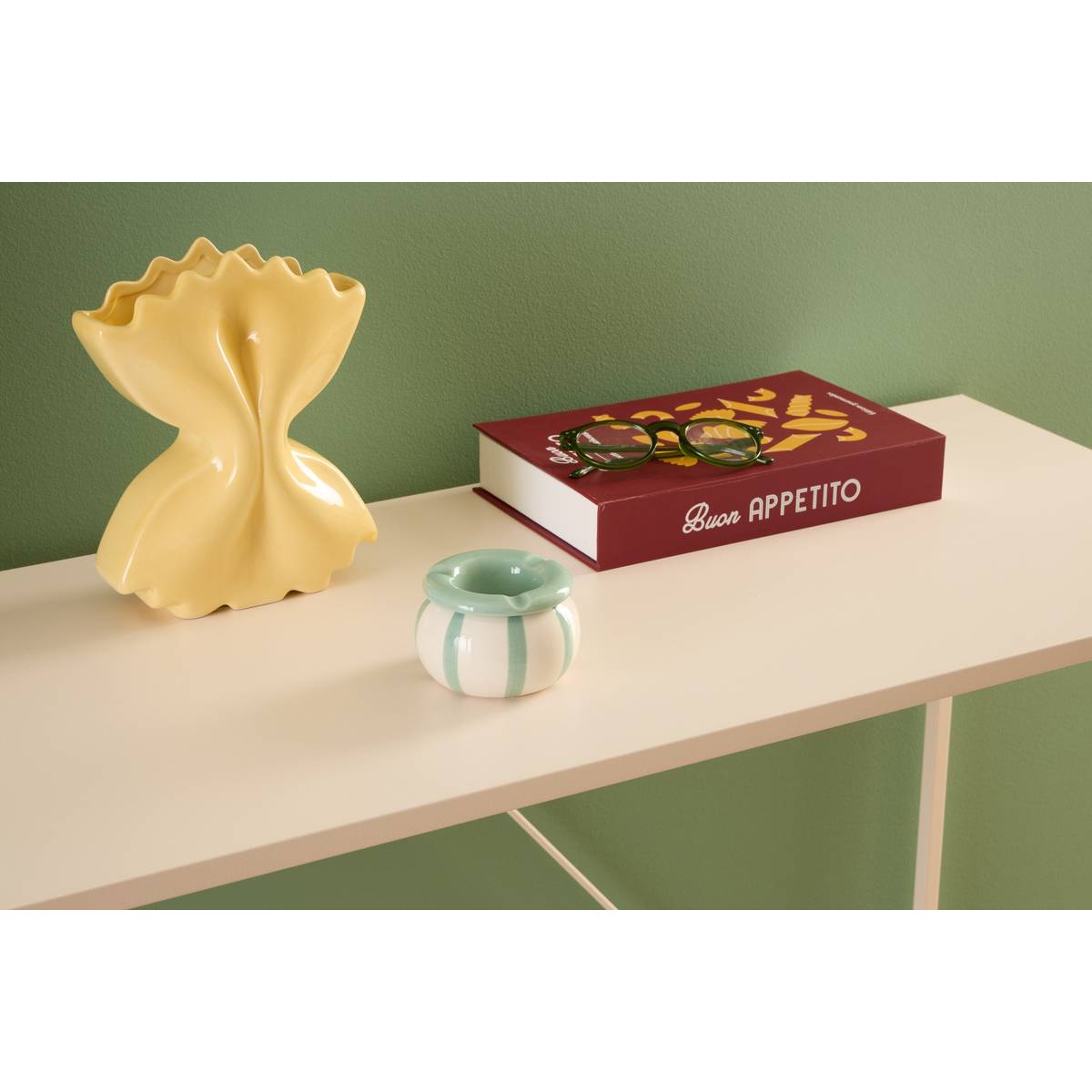 Posacenere "Della pasta" D.9 cm Blu