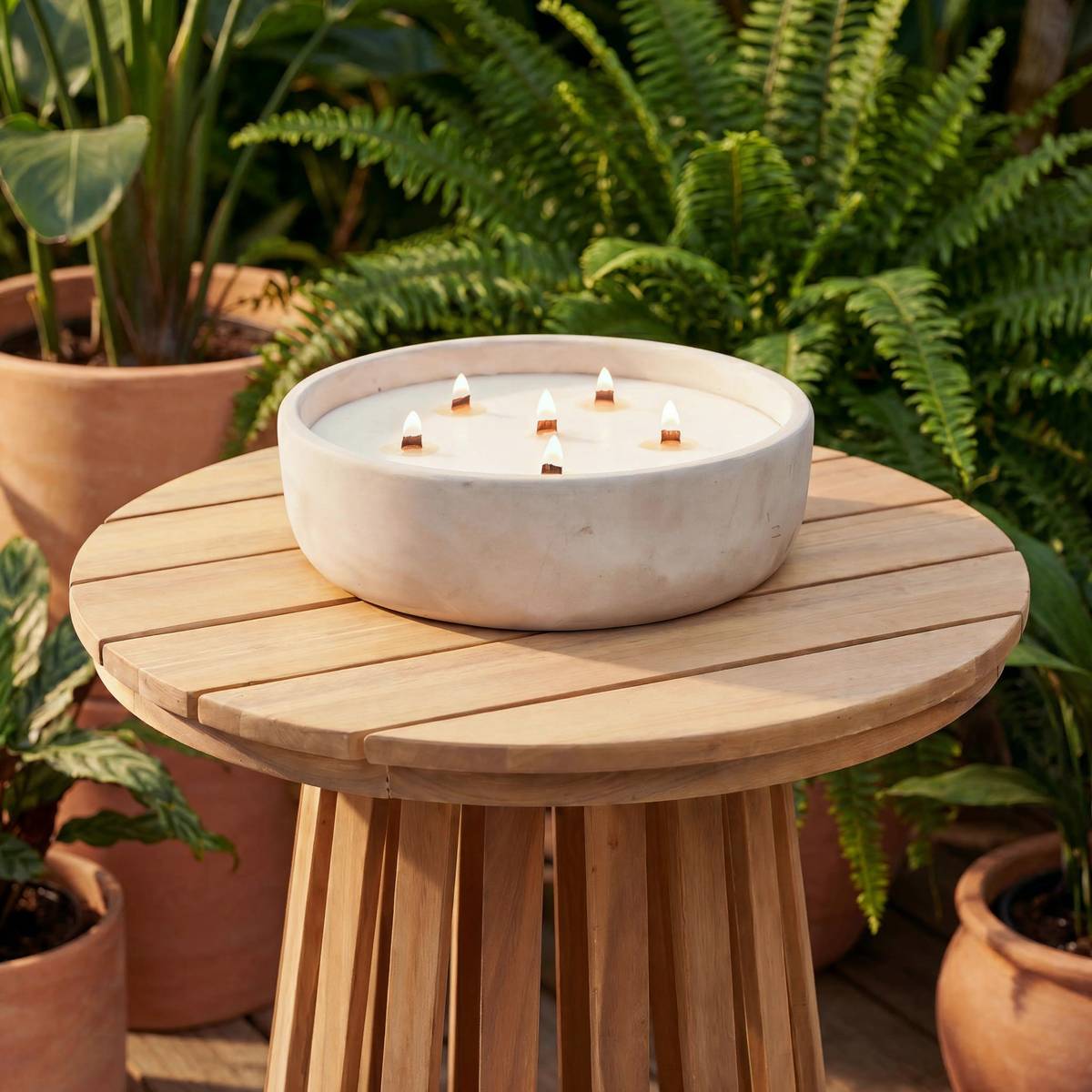 Candela profumata "Sao" Profumo fruttato, Citronella, 1100g Citronella