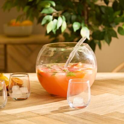 Cofanetto aperitivo cocktail "punch" 75 ml, vetro, trasparente