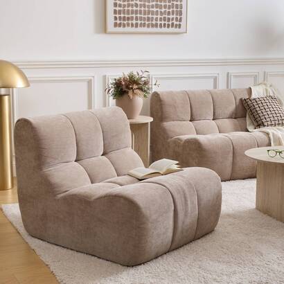 Poltrona "miroa" beige