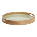 Vassoio "Inaya" Legno di mango, D.38 cm Verde