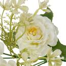 Composizione Floreale "Phoebe" 35x20 cm Bianco