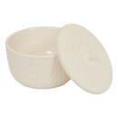 Scatola decorativa "Sien" Gres (ceramica) Bianco, D.15,5 cm Bianco