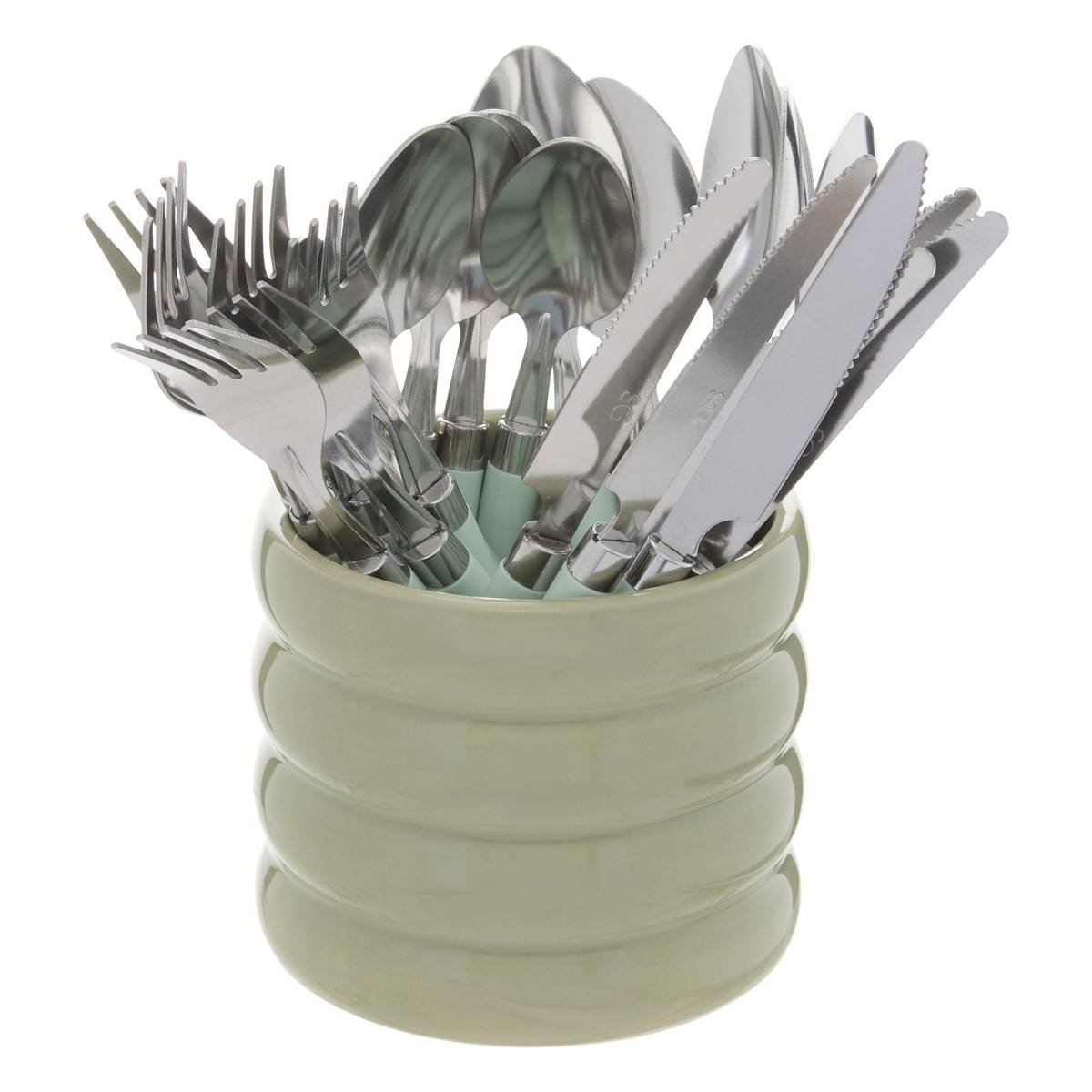 Set di posate "Elsa" Dolomite, Verde Verde