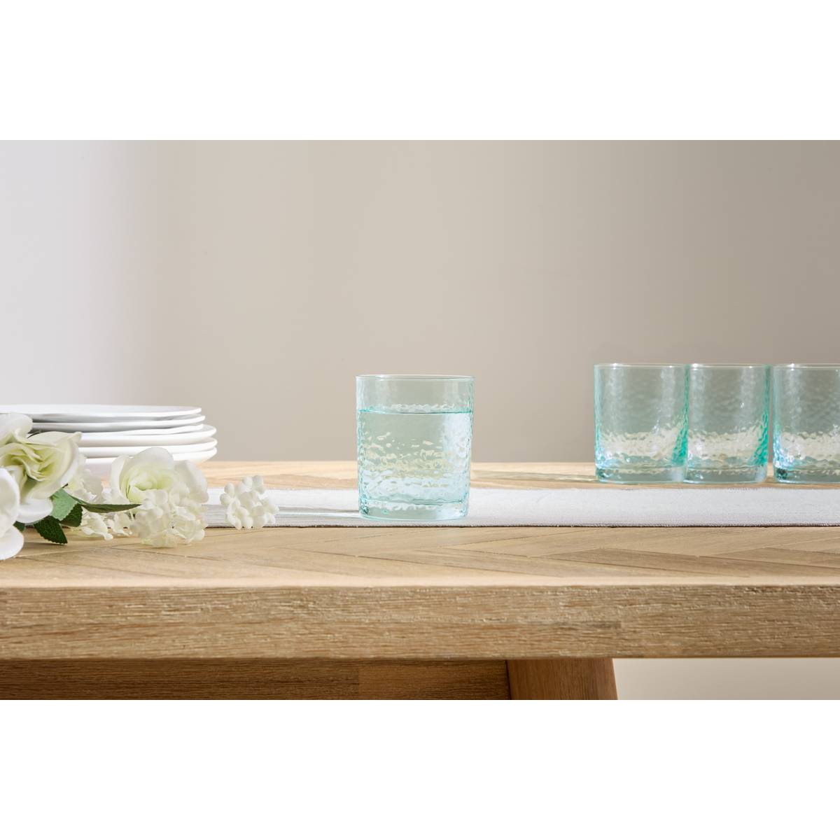 Set da 6 bicchieri bassi "Celia" 310 ml, vetro, Verde Verde