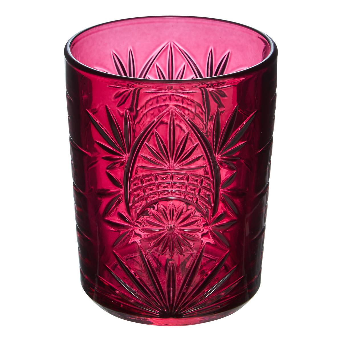 Set di 4 bicchieri bassi  "Ayla" 350 ml, vetro, Rosa Rosa
