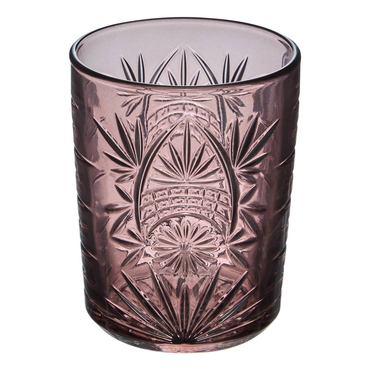 Set di 4 bicchieri bassi  "Ayla" 350 ml, vetro, Rosa Rosa