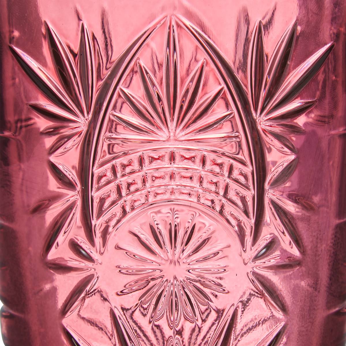 Set di 4 bicchieri bassi  "Ayla" 350 ml, vetro, Rosa Rosa