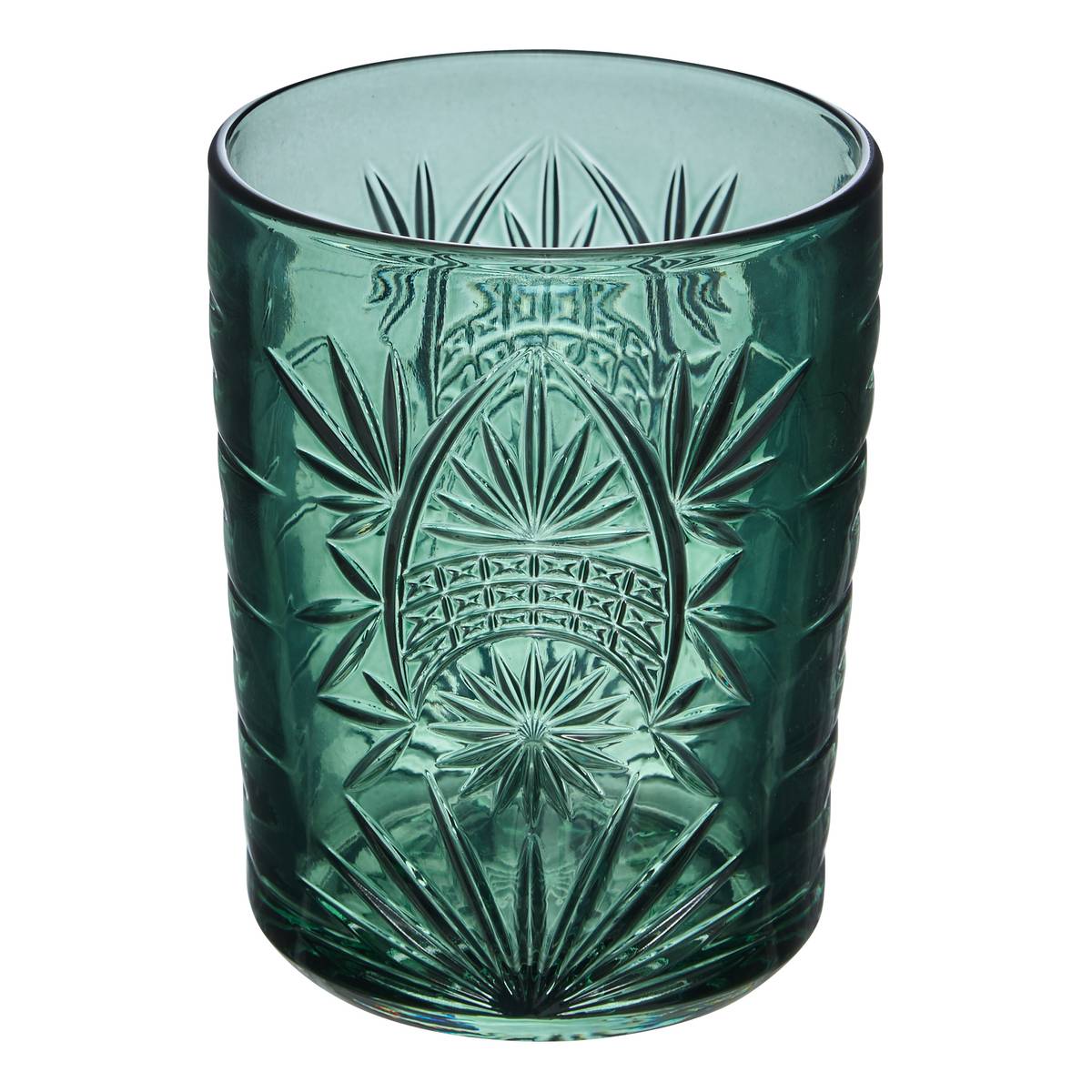 Set di 4 bicchieri bassi  "Ayla" 350 ml, vetro, Blu Blu