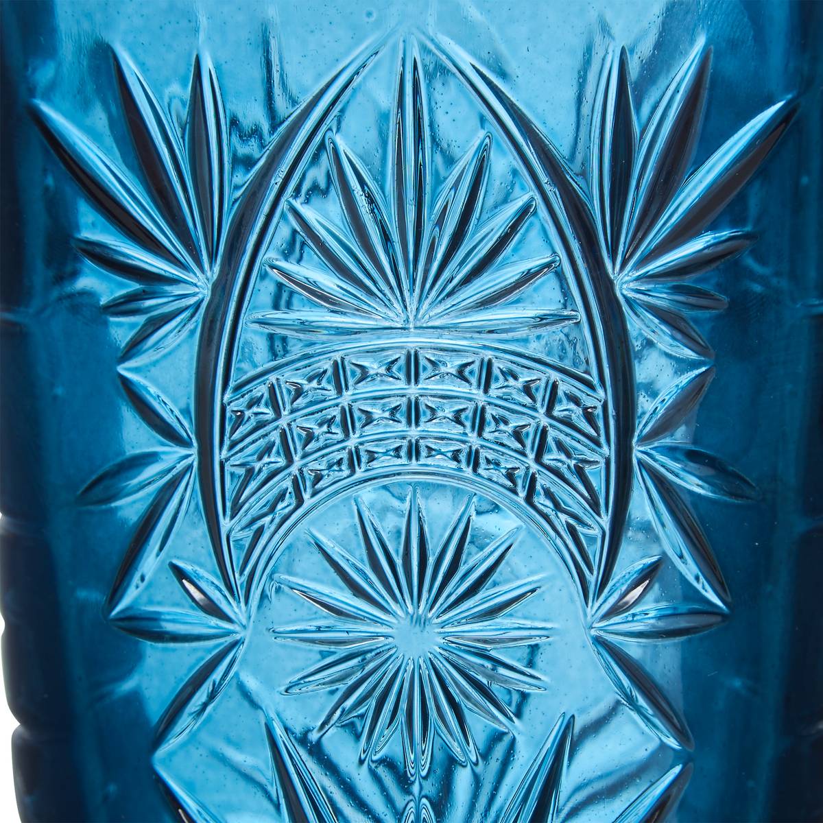 Set di 4 bicchieri bassi  "Ayla" 350 ml, vetro, Blu Blu