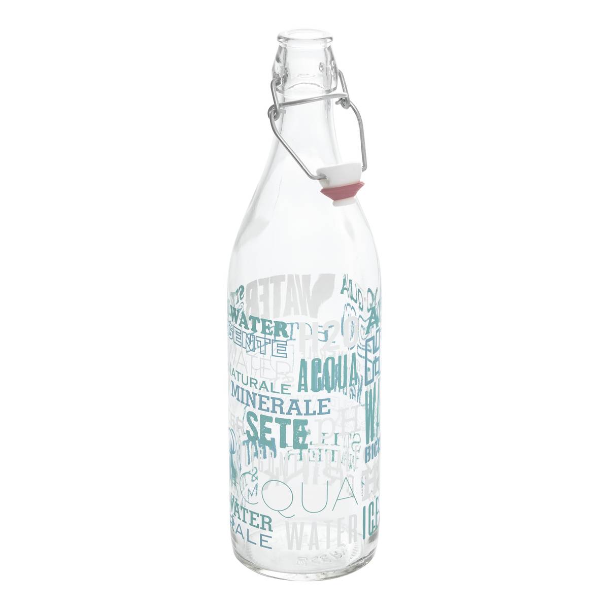 Bottiglia "Aqua" Vetro, Multicolore Multicolore 3