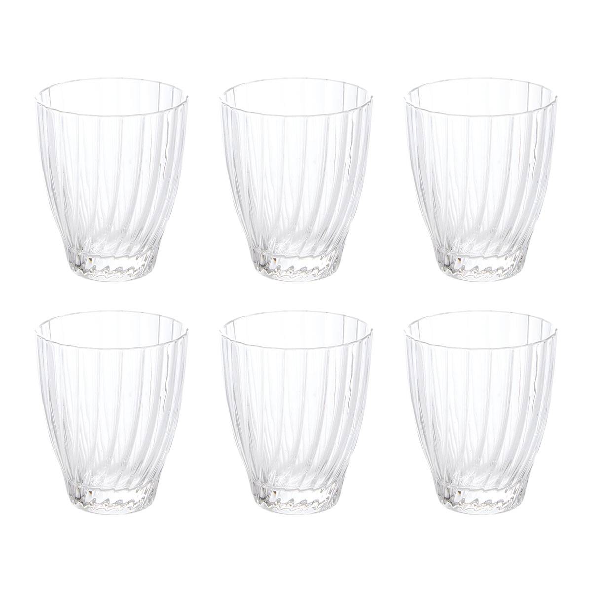 Set di 6 bicchieri "Marg'Eau" 290 ml, vetro, Trasparente Trasparente