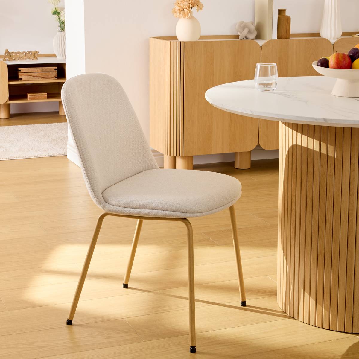 Sedia "Neora" Crema Crema