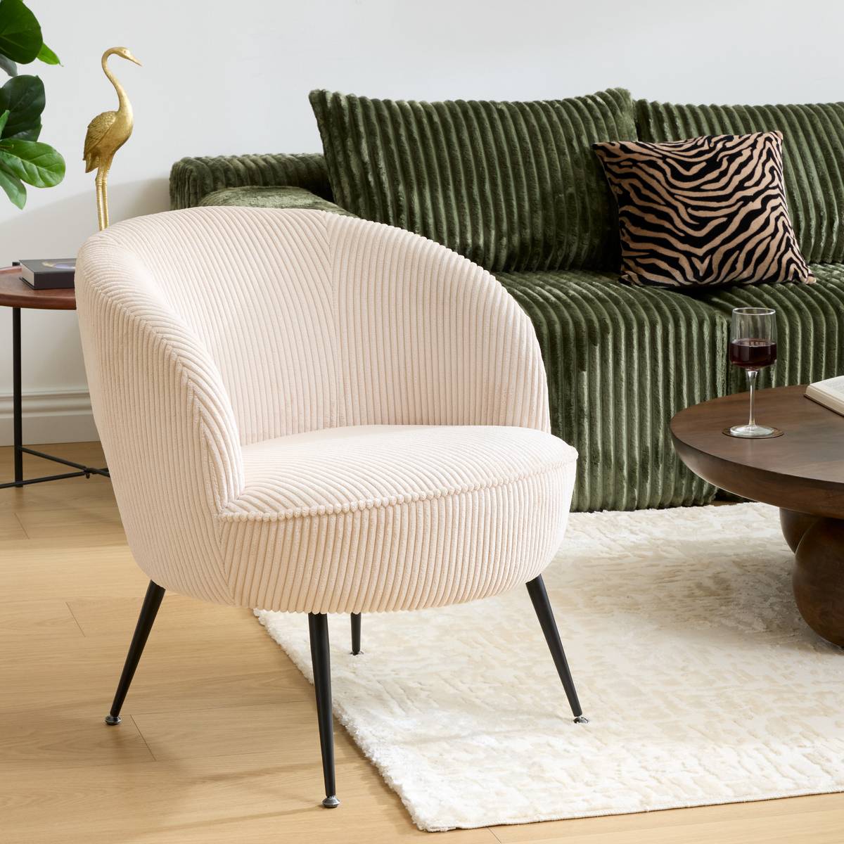 Poltrona "Tildae" Crema Crema