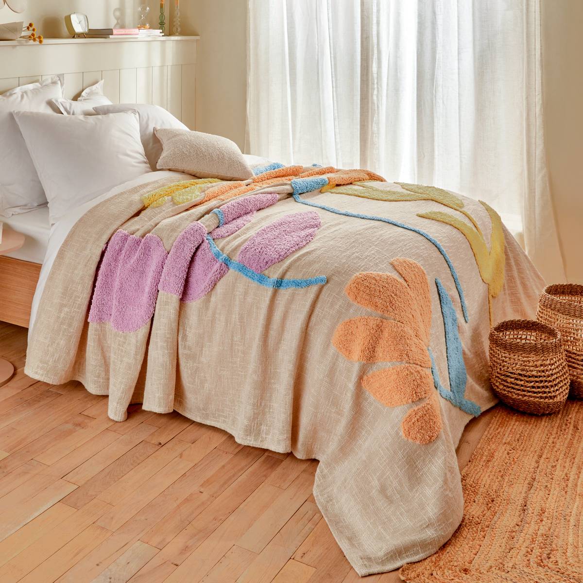 Copriletto "Fiori selvatici" Multicolore, 260x240 cm Multicolore