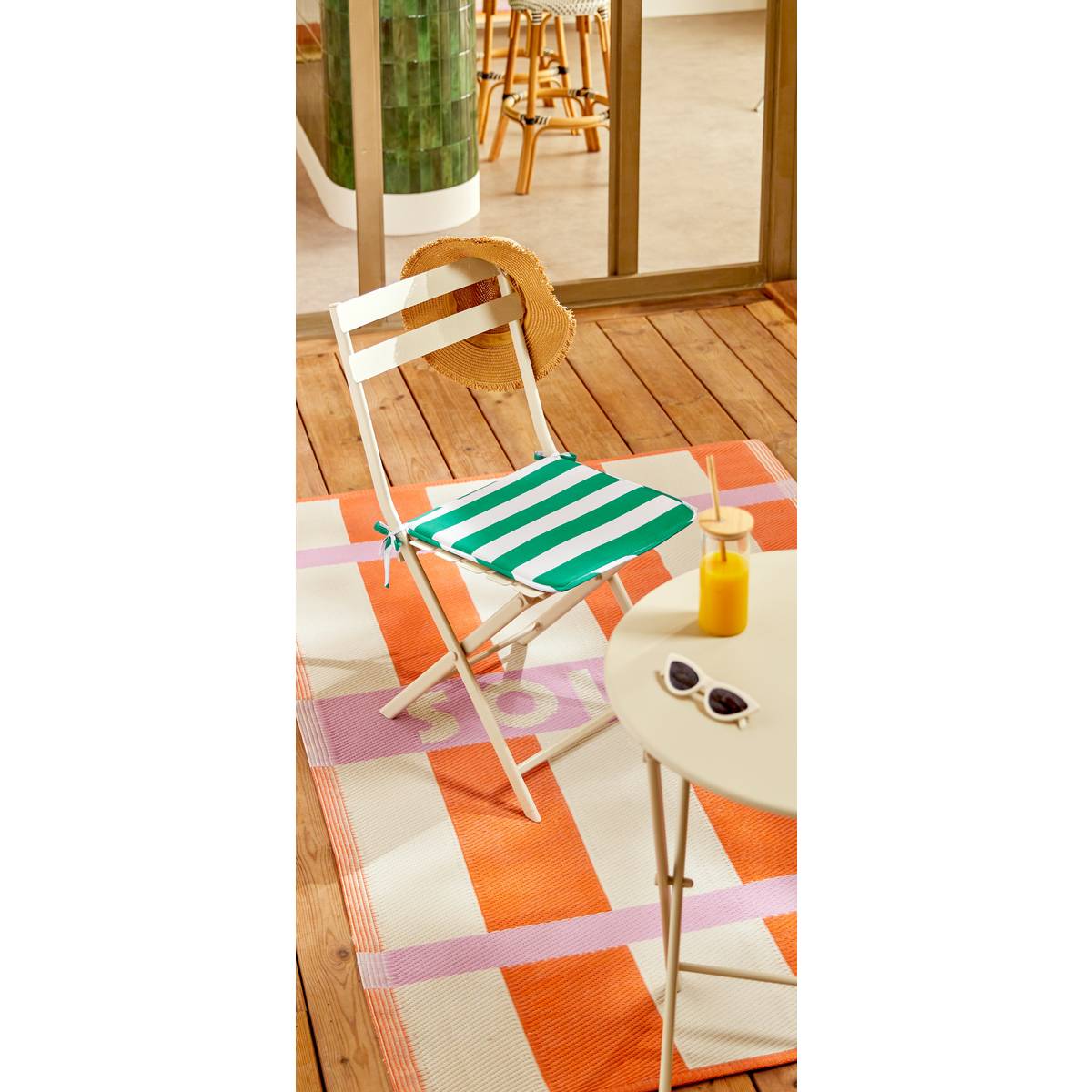 Cuscino per sedia "Poolside" Verde, 39x39 cm Verde