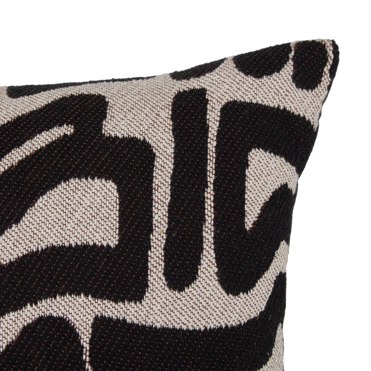Cuscino "Mira" Nero & Bianco, 80x30 cm Noir & Blanc