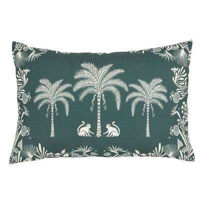 Cuscino da esterno rettangolare the palm resort verde 58 x 38 cm, poliestere