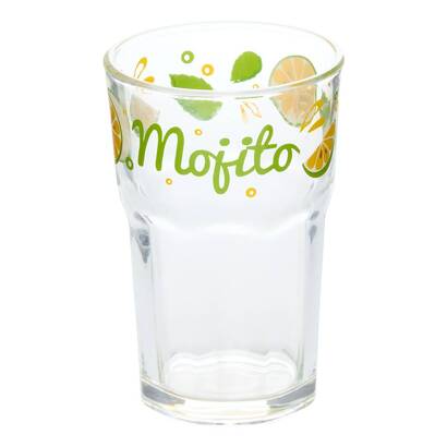 Set di 6 bicchieri da mojito "stella" 300 ml, vetro, trasparente
