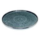 Set di 4 piatti piani "Eva" Ceramica, D.27,2 cm, Blu Blu
