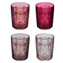 Set di 4 bicchieri bassi  "Ayla" 350 ml, vetro, Rosa Rosa