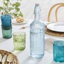 Set di 4 bicchieri bassi  "Ayla" 350 ml, vetro, Blu Blu