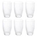 Set di 6 bicchieri "Marg'Eau" 340 ml, vetro, trasparente Trasparente