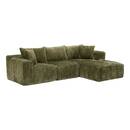 Divano "Solka" 3 posti, L. 254 cm, Verde kaki Verde cachi